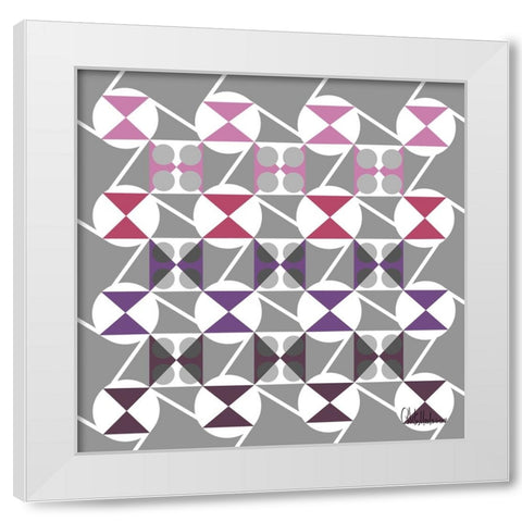 A Game with Abstract Shapes XXIX White Modern Wood Framed Art Print by Medeiros, Celito