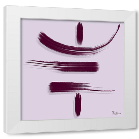 Chinese Characters I White Modern Wood Framed Art Print by Medeiros, Celito