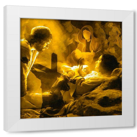 Christmass image White Modern Wood Framed Art Print by Medeiros, Celito