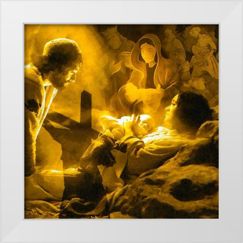 Christmass image White Modern Wood Framed Art Print by Medeiros, Celito