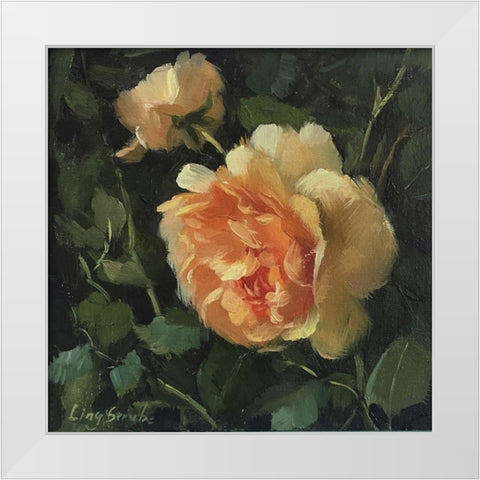 Shinning White Modern Wood Framed Art Print by Strube, Ling
