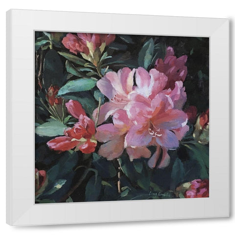 Garden Rhododendron White Modern Wood Framed Art Print by Strube, Ling