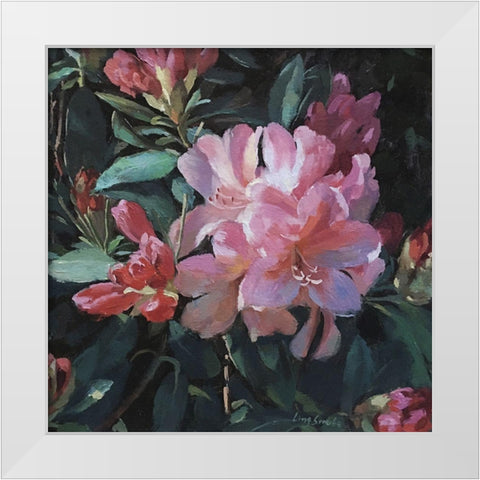 Garden Rhododendron White Modern Wood Framed Art Print by Strube, Ling