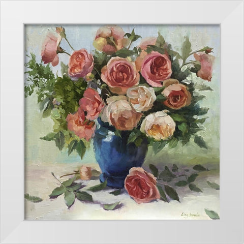 Happy Day White Modern Wood Framed Art Print by Strube, Ling