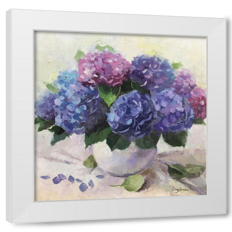 Forever Hydrangea White Modern Wood Framed Art Print by Strube, Ling