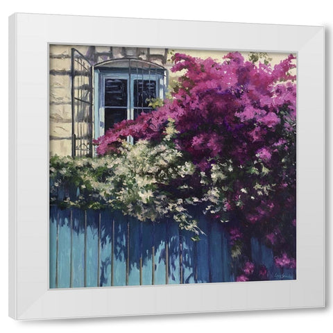 Summer Impresion White Modern Wood Framed Art Print by Strube, Ling