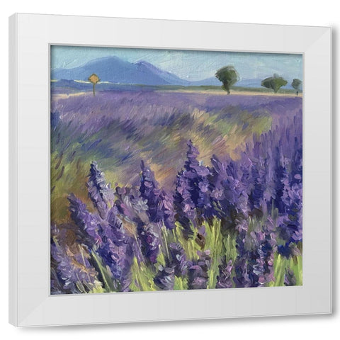 Summer in France White Modern Wood Framed Art Print by Strube, Ling