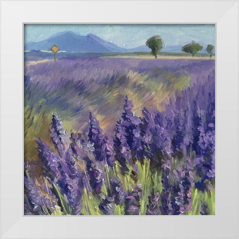 Summer in France White Modern Wood Framed Art Print by Strube, Ling