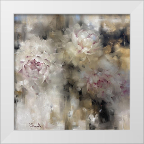 Four Chords White Modern Wood Framed Art Print by Singatullin, Marsel