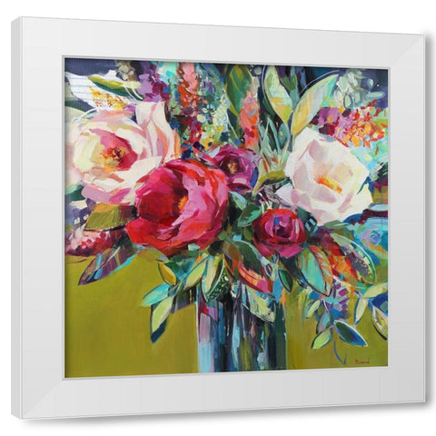 In Love White Modern Wood Framed Art Print by Bond