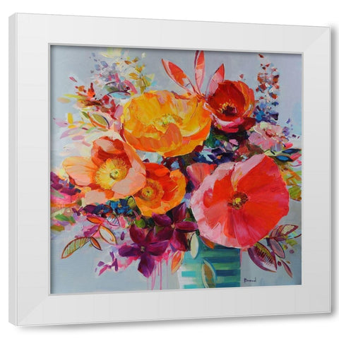 Sonnet on Love White Modern Wood Framed Art Print by Bond