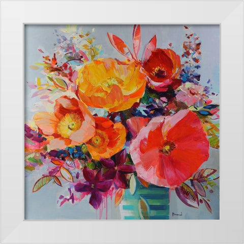 Sonnet on Love White Modern Wood Framed Art Print by Bond