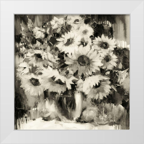 Vincent Evolution BW White Modern Wood Framed Art Print by Bond