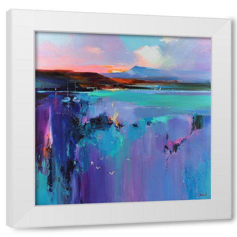 The Seduction of the Water White Modern Wood Framed Art Print by Bond