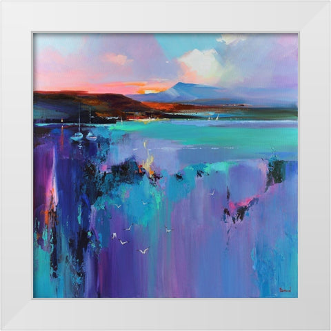 The Seduction of the Water White Modern Wood Framed Art Print by Bond