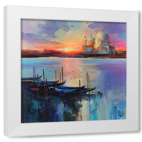 Fresh Mood White Modern Wood Framed Art Print by Bond