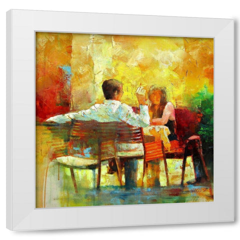 Sunny Day White Modern Wood Framed Art Print by Zakrynycny, Viktor