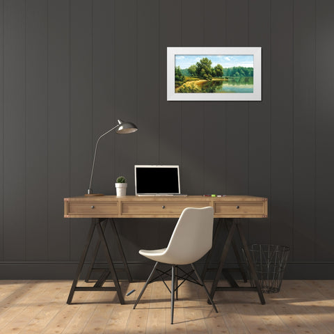 Russian Landscapes I White Modern Wood Framed Art Print by Priscepa, Igor