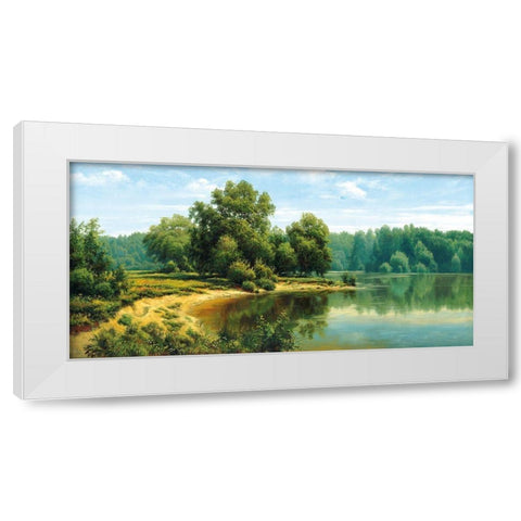 Russian Landscapes I White Modern Wood Framed Art Print by Priscepa, Igor