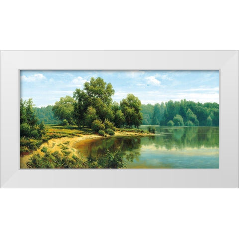 Russian Landscapes I White Modern Wood Framed Art Print by Priscepa, Igor