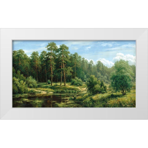 Russian Landscapes I White Modern Wood Framed Art Print by Priscepa, Igor
