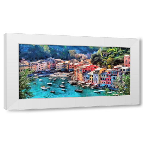 I Like Italy so much I White Modern Wood Framed Art Print by Medeiros, Celito