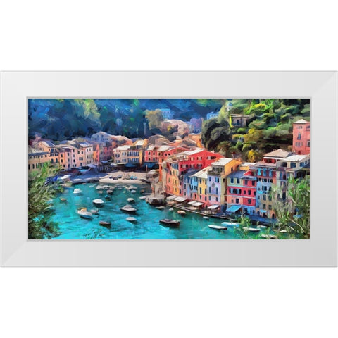 I Like Italy so much I White Modern Wood Framed Art Print by Medeiros, Celito