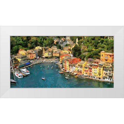I Like Italy so much II White Modern Wood Framed Art Print by Medeiros, Celito