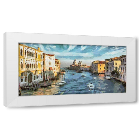 I Like Italy so much III White Modern Wood Framed Art Print by Medeiros, Celito
