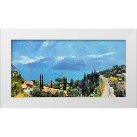 I Like Italy so much IV White Modern Wood Framed Art Print by Medeiros, Celito