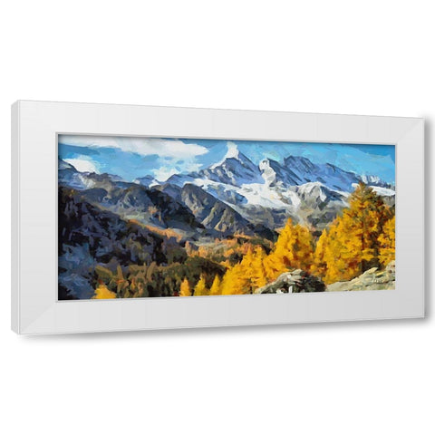 I Like Italy so much V White Modern Wood Framed Art Print by Medeiros, Celito