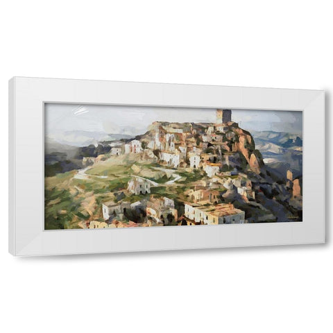 I Like Italy so much VII White Modern Wood Framed Art Print by Medeiros, Celito