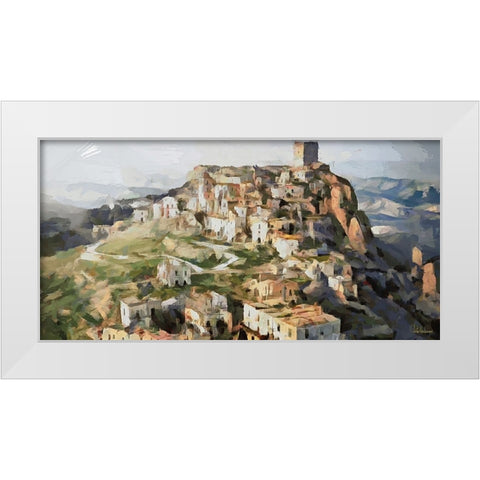 I Like Italy so much VII White Modern Wood Framed Art Print by Medeiros, Celito