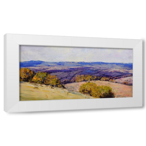 Cloud Shadows White Modern Wood Framed Art Print by Gercken, Graham