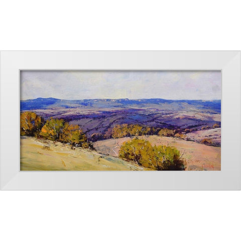 Cloud Shadows White Modern Wood Framed Art Print by Gercken, Graham