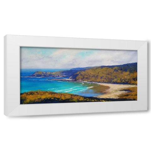 East Coast Australia White Modern Wood Framed Art Print by Gercken, Graham