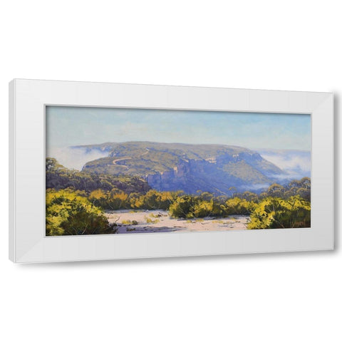Narron Neck Katoomba White Modern Wood Framed Art Print by Gercken, Graham