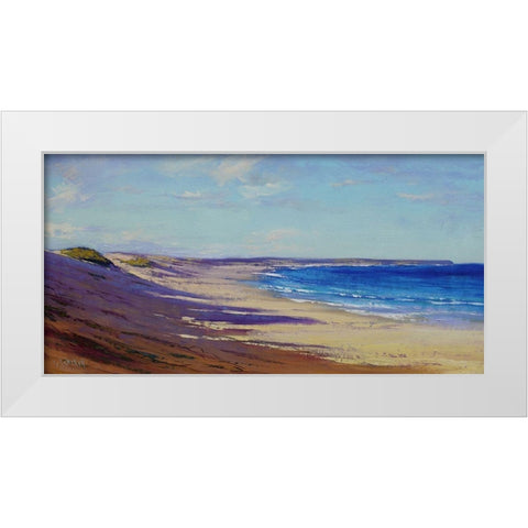 Lake Beach Australia White Modern Wood Framed Art Print by Gercken, Graham