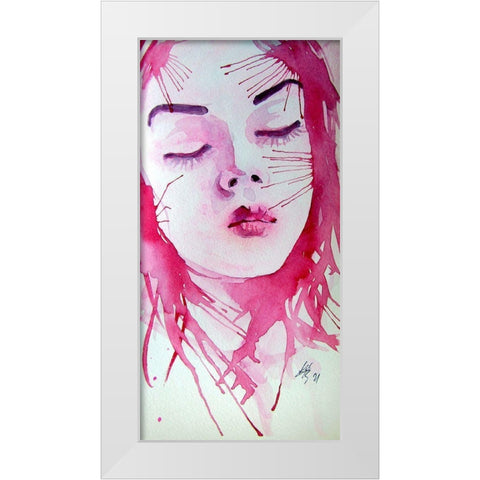Dreamer White Modern Wood Framed Art Print by Kovacs, Anna Brigite