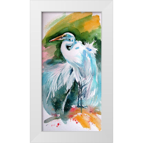 White Bird White Modern Wood Framed Art Print by Kovacs, Anna Brigite