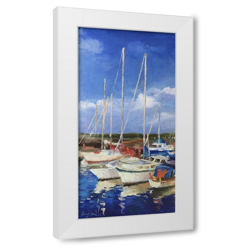 Summer in Denmark White Modern Wood Framed Art Print by Strube, Ling