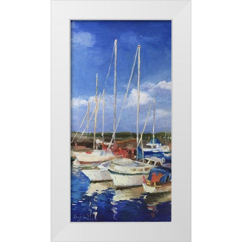 Summer in Denmark White Modern Wood Framed Art Print by Strube, Ling