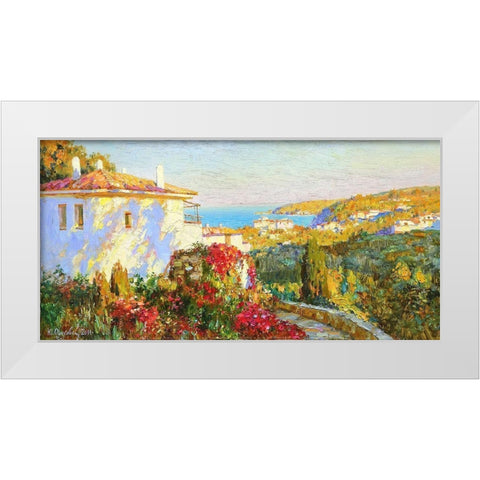 Kadakes White Modern Wood Framed Art Print by Obuchovsky, Yury