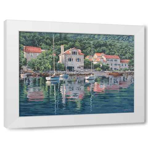 Monte Negro Image White Modern Wood Framed Art Print by Adamov, Alexey