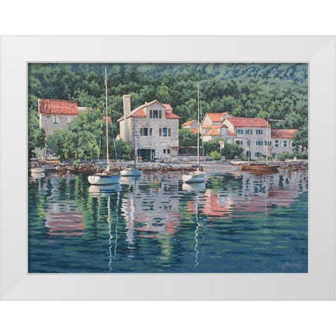 Monte Negro Image White Modern Wood Framed Art Print by Adamov, Alexey