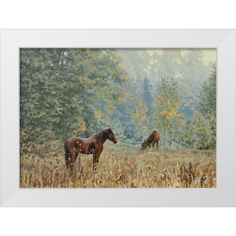 In the Wood White Modern Wood Framed Art Print by Adamov, Alexey