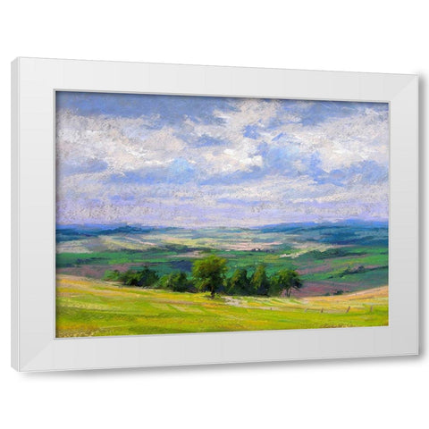 Cloud Shadows II White Modern Wood Framed Art Print by Chaney, Alan