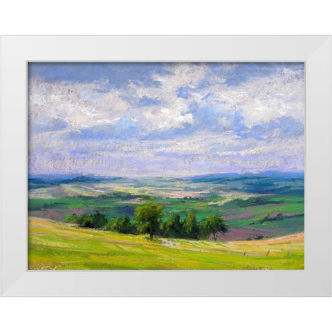 Cloud Shadows II White Modern Wood Framed Art Print by Chaney, Alan