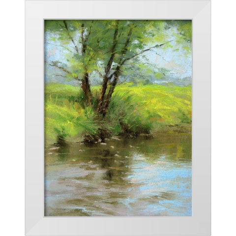 Early Spring White Modern Wood Framed Art Print by Chaney, Alan