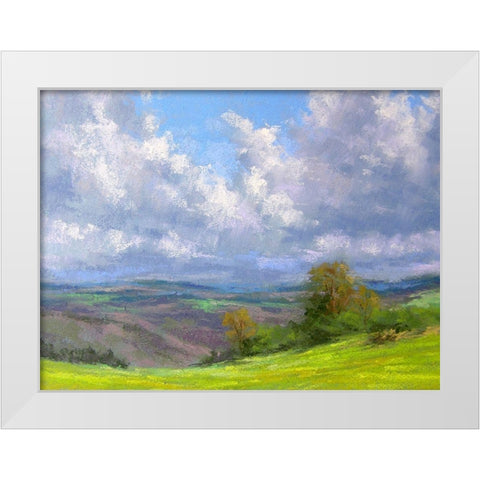 A Spring Day White Modern Wood Framed Art Print by Chaney, Alan